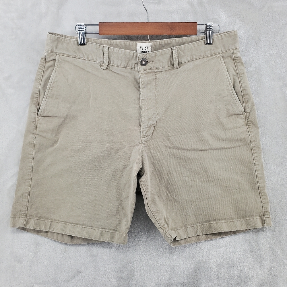 Flint And Tinder Mens Size 36 Tan 365 Shorts 7" Inseam